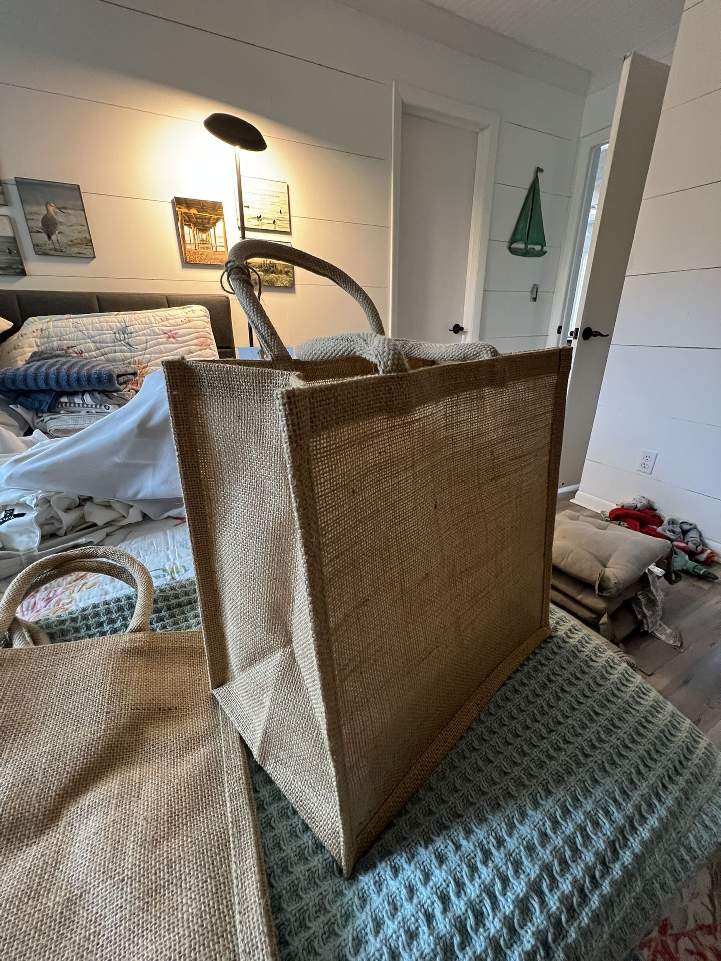 Burlap Gift Bags (4)