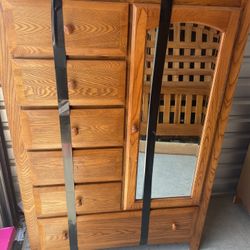 Drawer Dresser, Lamps, Open Dresser, Glass Table