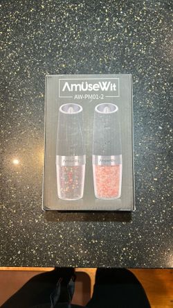 Premium Gravity Electric Salt And Pepper Grinder Set