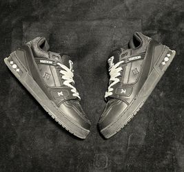 Louis Vuitton Trainer Black Embossed Monogram No box/ Worn Size| EU 45