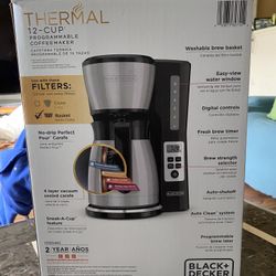 Brand New Black+Decker 12-Cup Thermal Coffee Maker (Never