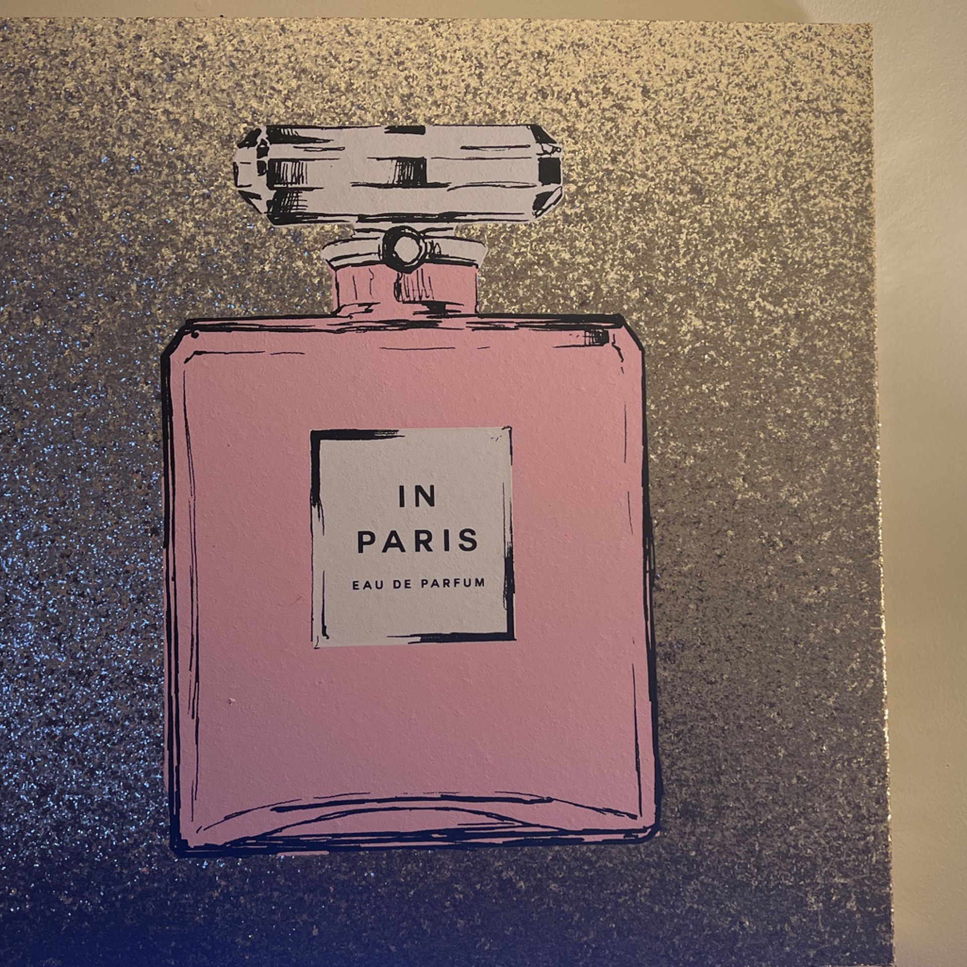 I’m Paris (Pink && Gold Glitter Picture)