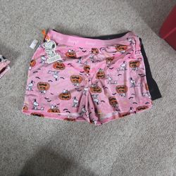 Halloween Snoopy Sleep Shorts