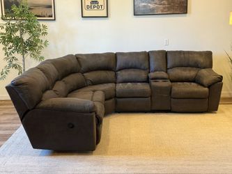 Ashley furniture charcoal gray recliner sectional couch delivery available