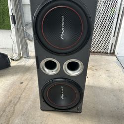 Pioneer dual 12-inch subwoofer bo