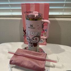 Pastel Pink Labubu Design 40oz