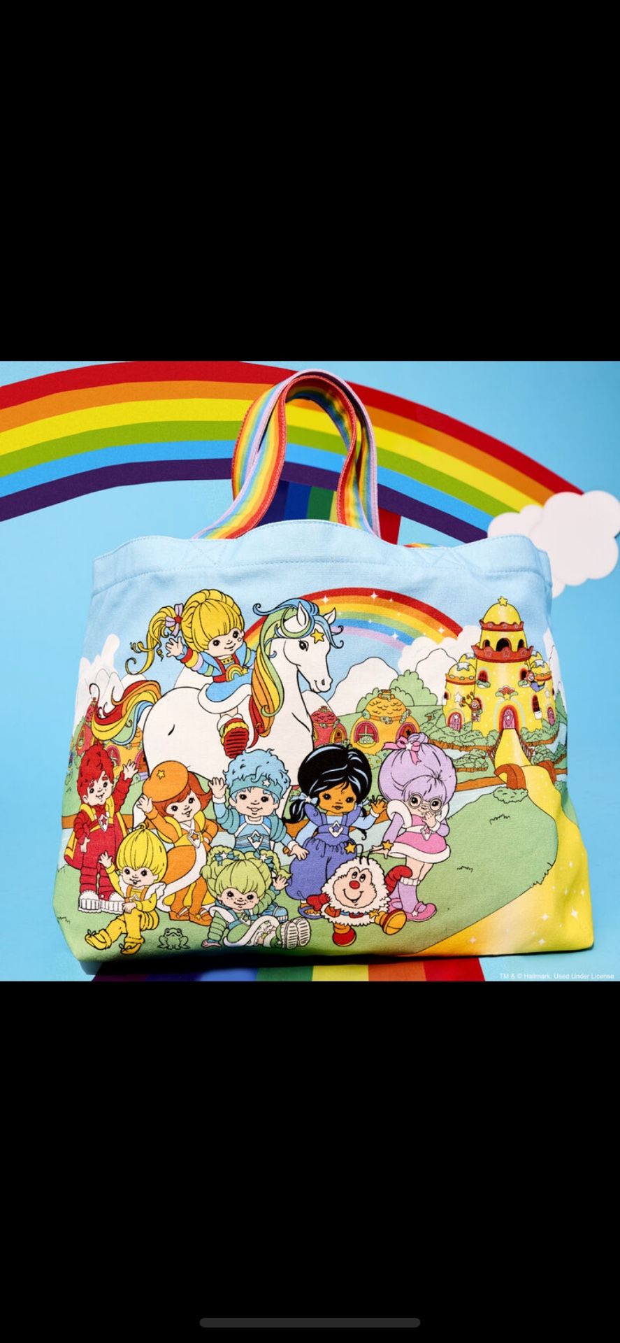 RainbowBrite Large Tote Bag