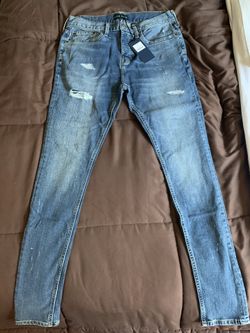 Five Four Menlo Club Warner Blue Skinny Jeans Mens 34 X 36 New With Tags