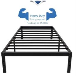 Homdock 14 Inch Metal Platform Bed Frame/Sturdy Strong Steel Structure 3500 lbs Heavy Duty/Noise Free/None Slip Mattress Foundation/No Box Spring Need