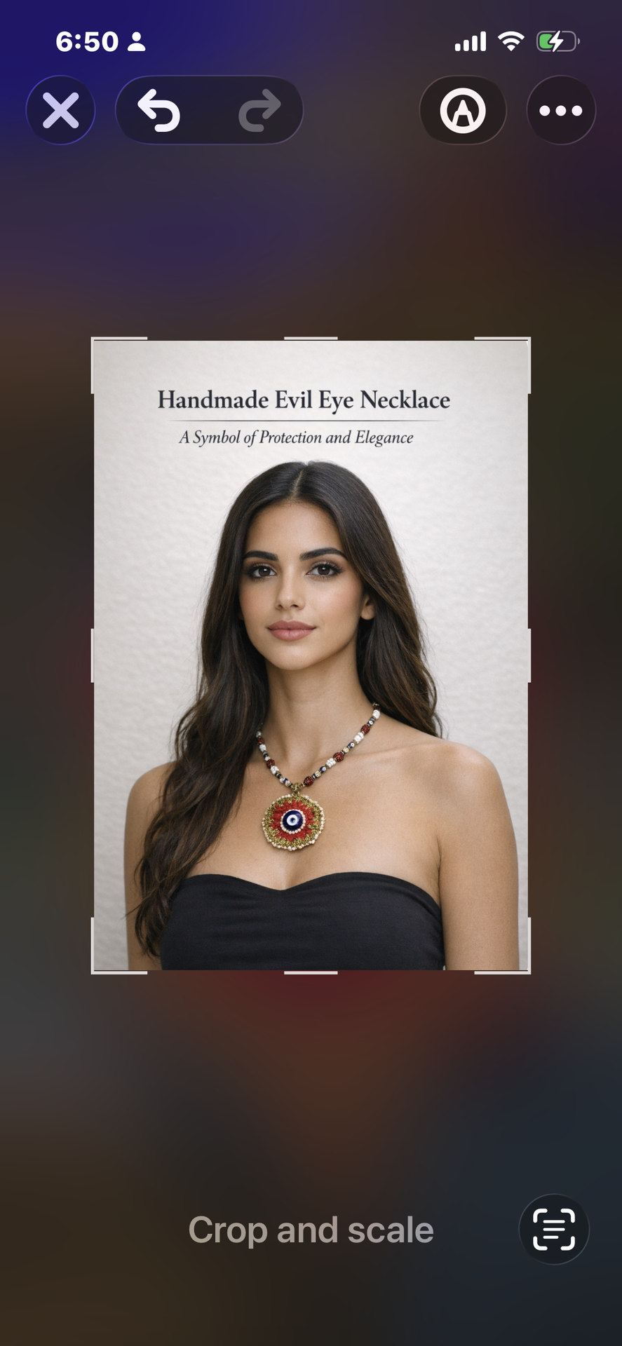 "Handmade Evil Eye Necklace - A Symbol of Protection and Elegance"