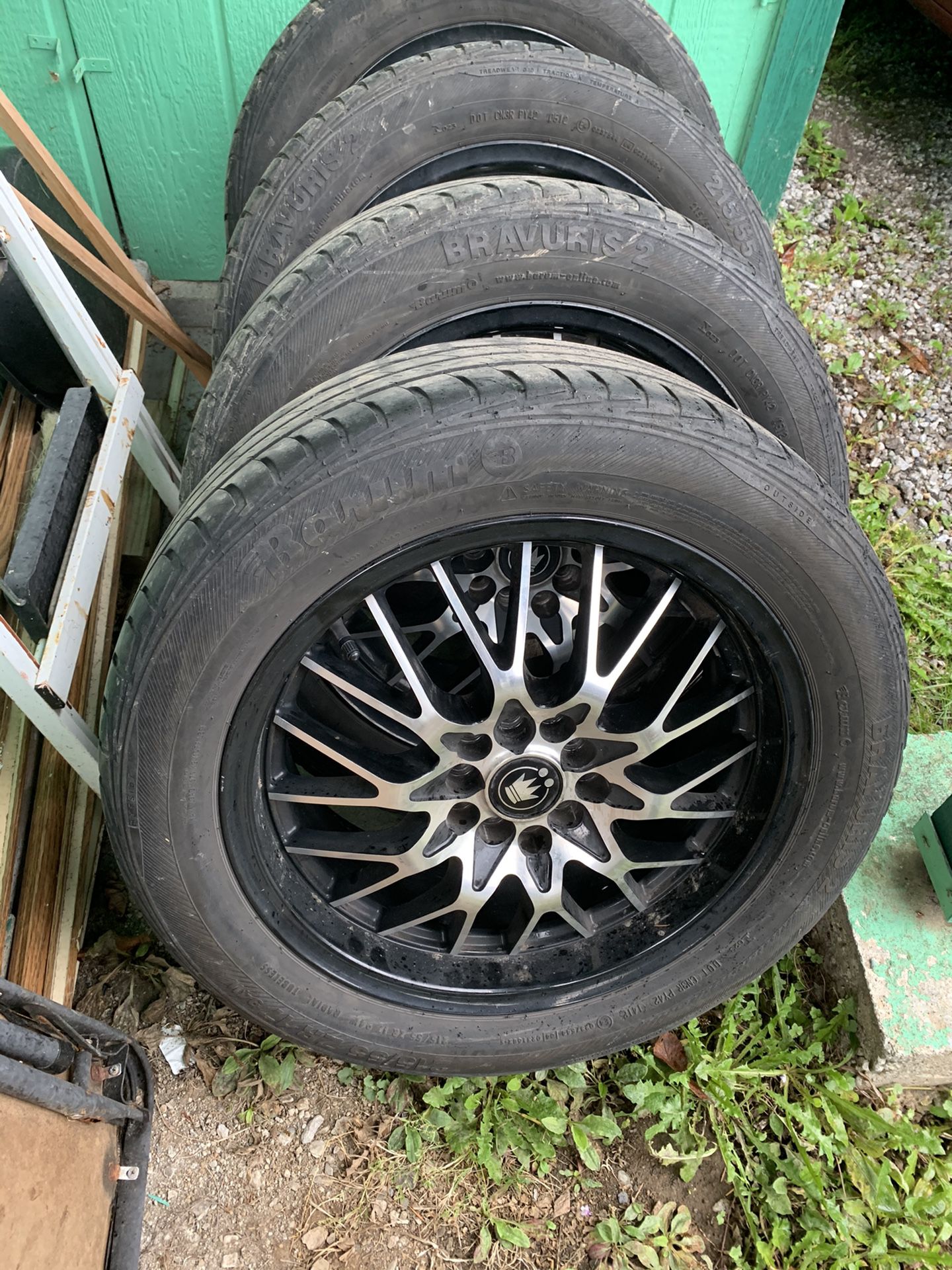 KONIG Lace Wheels. (215-55-R17 Tires)