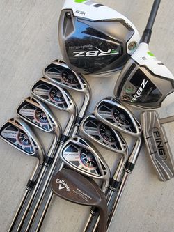 Taylormade Burner Superfast 3.0 & RBZ Golf Club Set Right Handed W/Ping Voyage Stand Bag