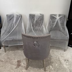 Gray Z Gallerie Dining Chairs 