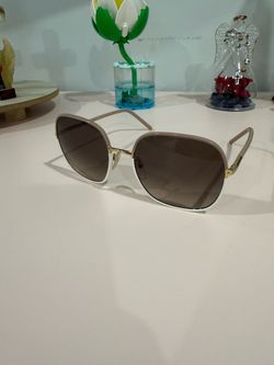 Oversized Square Sunglasses Gold Frame