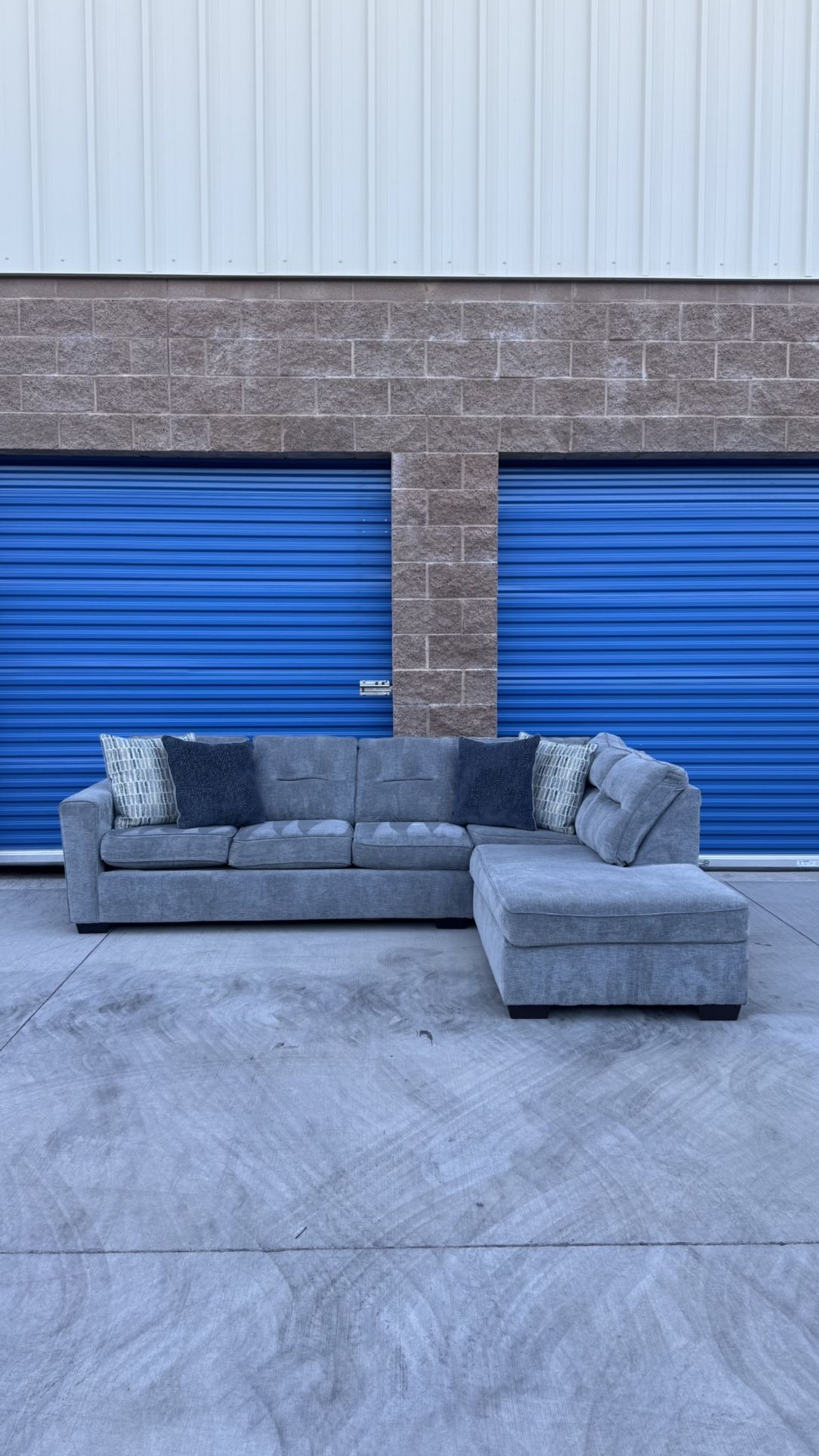 Ashley’s Light Grey Sectional Couch 