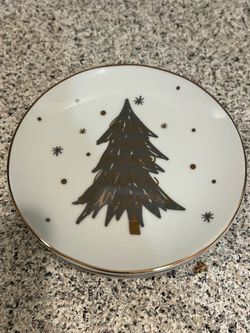 Mini Christmas decorative dessert plates
