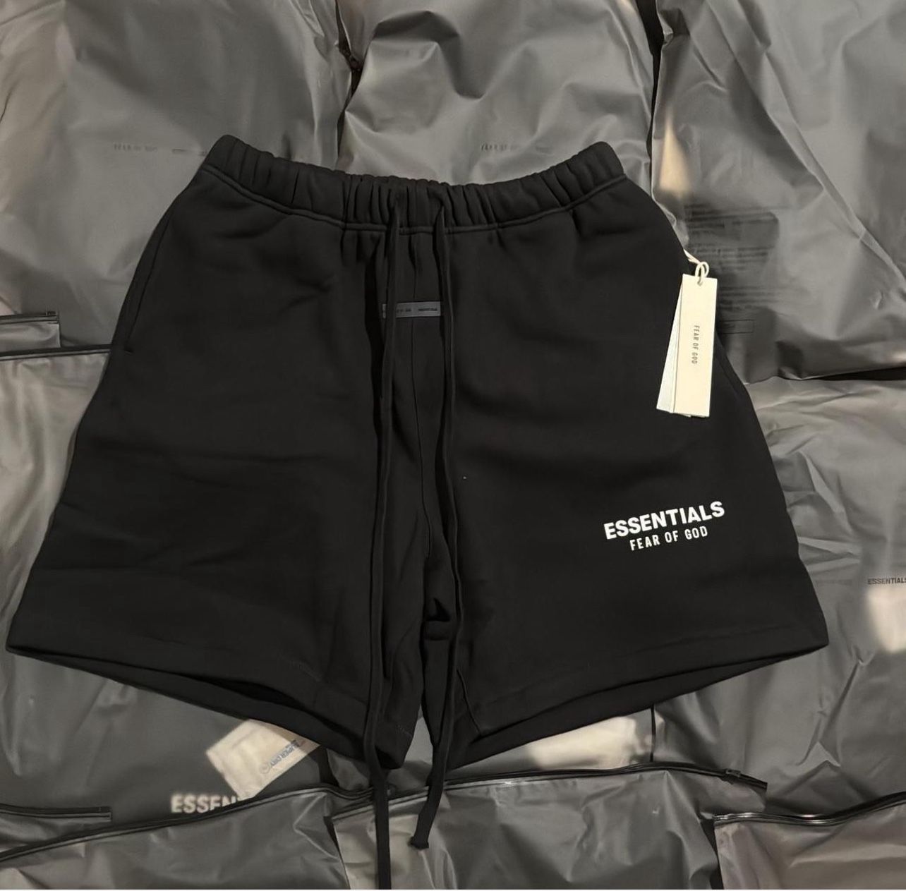 Essentials Jet Black Shorts