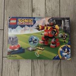 Lego Sonic The Headgehog Sonic Contra Robô Death Egg 76993