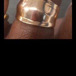 18k Solid Rose Gold Cigar Band Willing To Trade