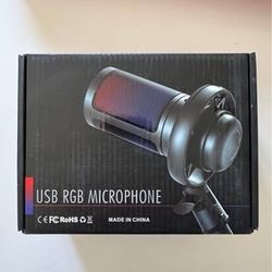 New never used USB RGB microphone