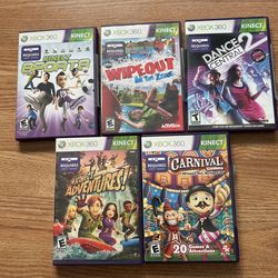 5 X-BOX  360 games