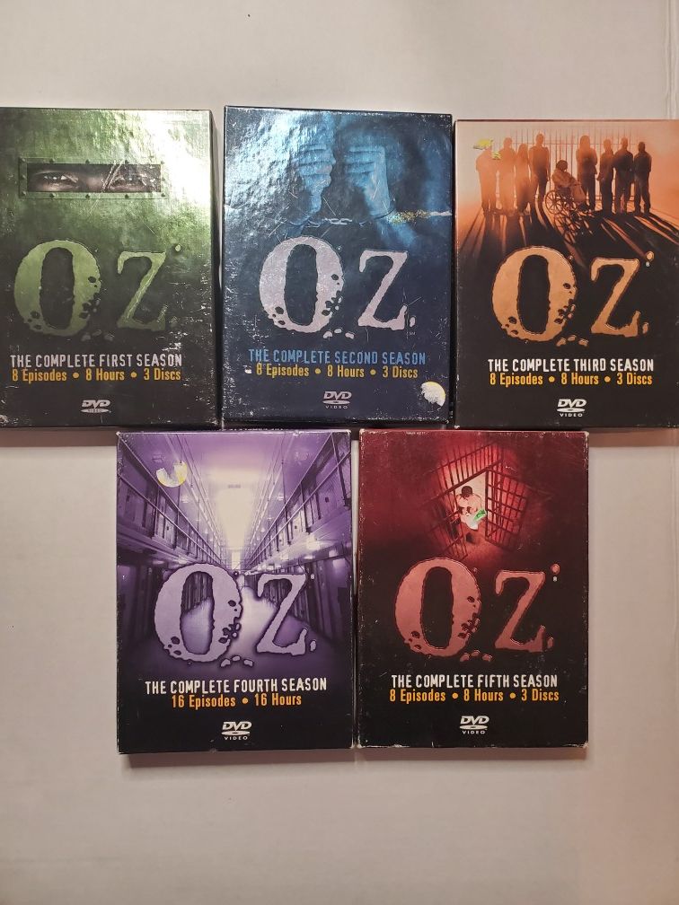 THE COMPLETE 1-5 SEASON OF OZ -
