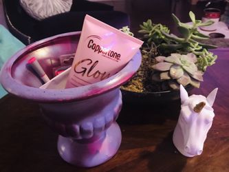 Purple Tie Dye, Camo/ Purple Camouflage Vase, OAK / Eclectic Home Decor