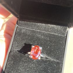 4.10 Carat Pink Diamond Ring IGI Certified 14k White Gold