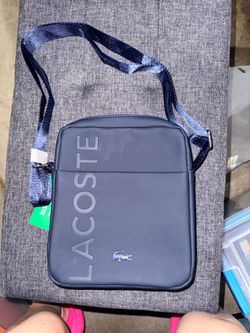 Lacoste unisex messenger blue bag