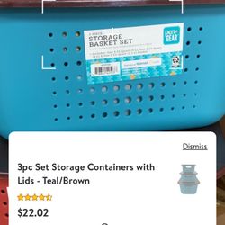 3pc Set Organizer Basket $9