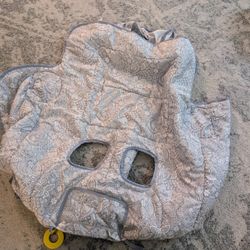 Cart Baby Cover- Neutral Grey And White Colors 