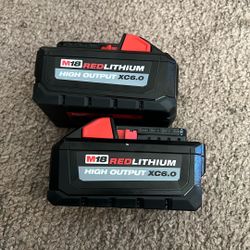 Milwaukee M18 HIG OUTPUT XC6.0 2 Pack New
