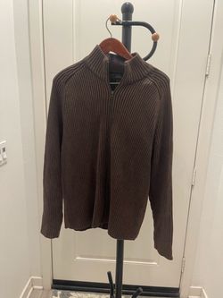Express Men's Ribbed Full-Zip Sweater