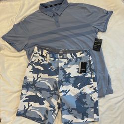 Nike Golf Polo Shirt & Shorts Set