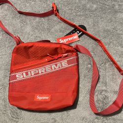 Red Preme Messenger Bag 