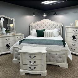 New Ashley Bedroom Set Queen And King White 