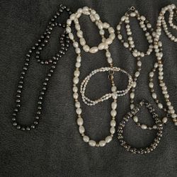 Real Pearls Necklaces And Bracelets