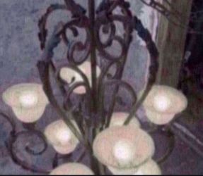 Wrought Iron Chandelier