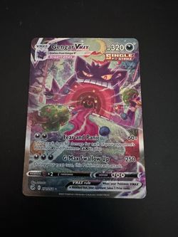 Rare Pokémon Gengar VMax Card