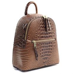 Fashion Faux Leather Croc Backpack