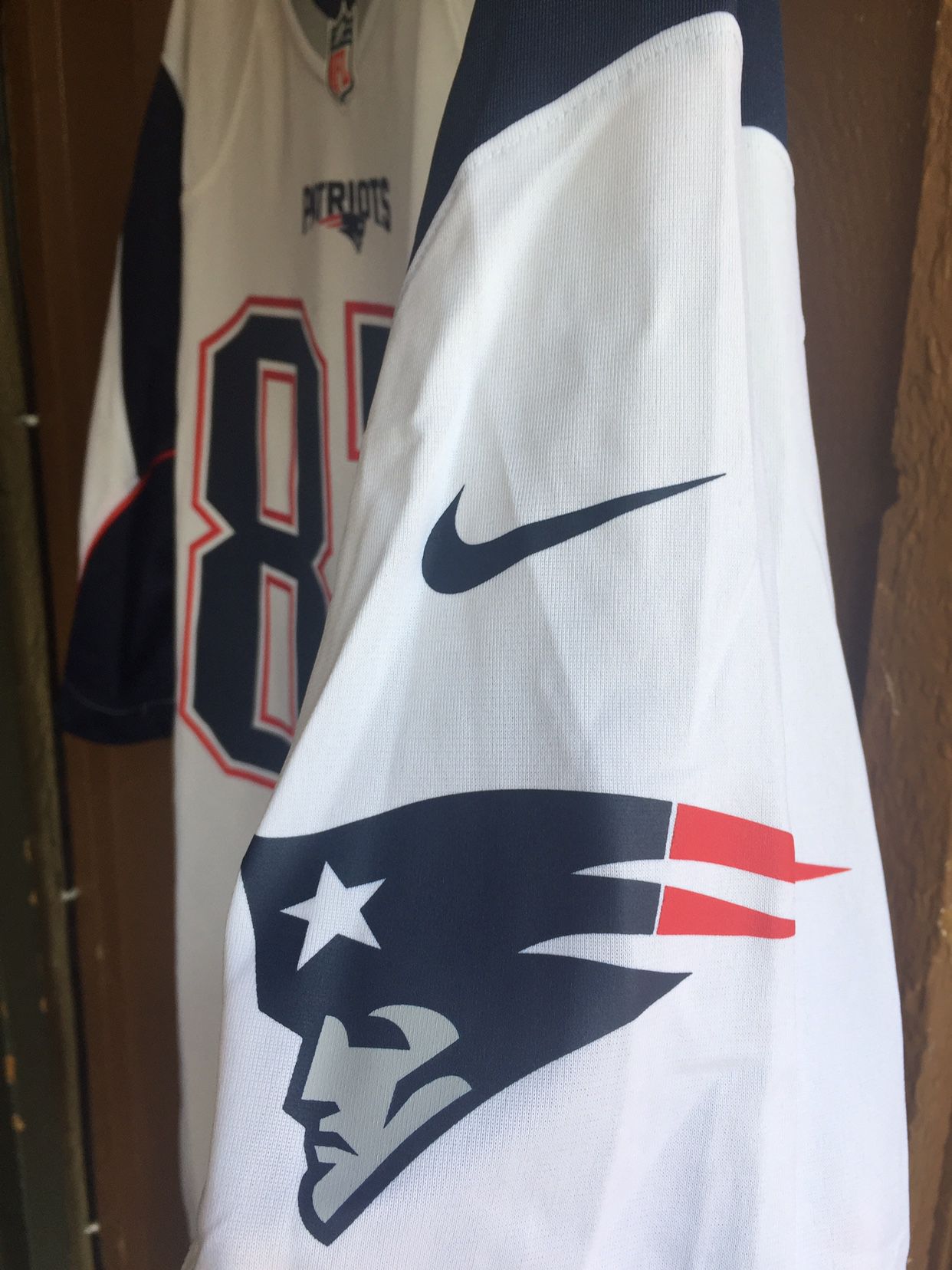 New England Patriots Rob Gronkowski Nike Game Day Jersey Size 2XL (Away)