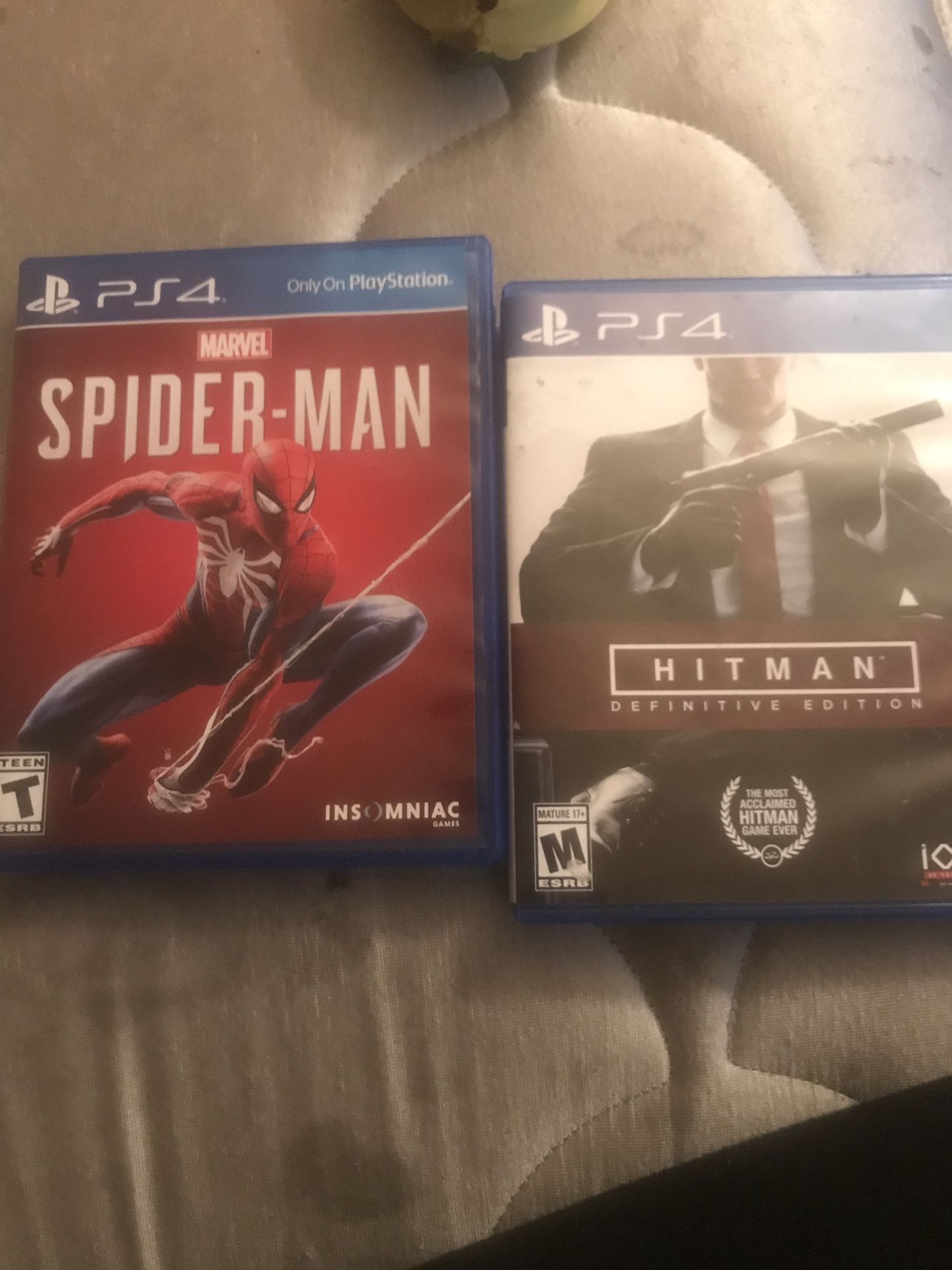 PS4 Hit man and spider man