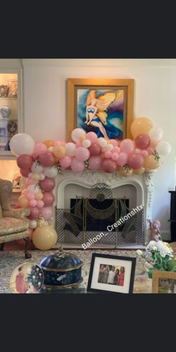 Balloon baby shower garland