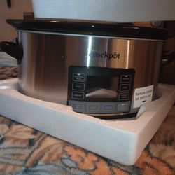 Crock-Pot® Programmable 7-Quart MyTime® Cook & Carry®Slow Cooker, Stainless Steel