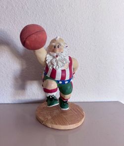 Basketball Santa Figurine Festive Christmas NBA Lakers Comedy