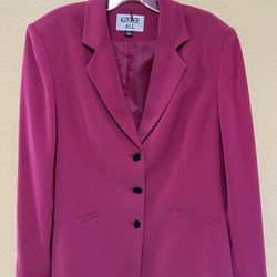 KASPER Dark Pink Blazer.