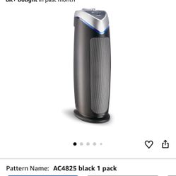 GermGuardian 4-In-1 HEPA Air Purifier for Home, Large Rooms Up To 743 Sq. Ft. with HEPA Air Filter, UV-C Light & Odor Reduction, AC4825E, 22" Tower, G