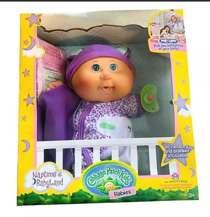 Cabbage Patch Kids 12.5" Naptime Babies -Blue Eye Girl