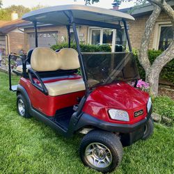 Golf Cart Club Car 2019 LED Headlights & Taillights, Turn Signals, Flashers, Horn, Bi-fold Windshield, Custom Club Car Wheels 