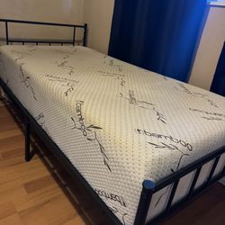 Twin Bed With Mattress 